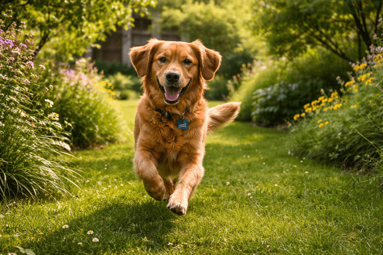 Safe garden for animals and families